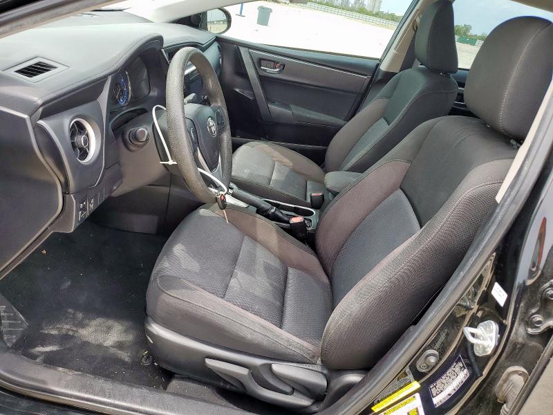 5YFBURHE2KP904913 - 2019 TOYOTA COROLLA L BLACK photo 7