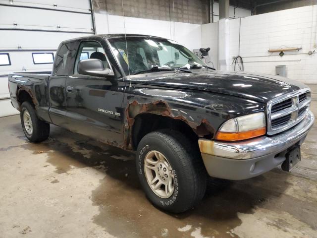 1B7GG42N72S530533 - 2002 DODGE DAKOTA SLT BLACK photo 4