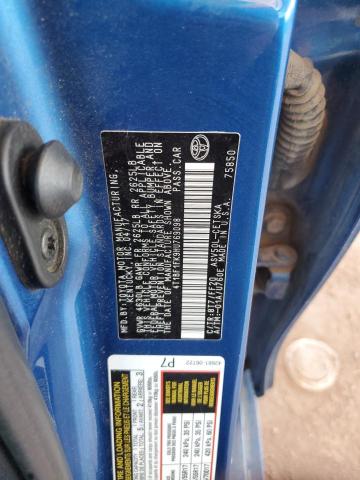 4T1BF1FK9HU769098 - 2017 TOYOTA CAMRY LE 蓝色 照片 12