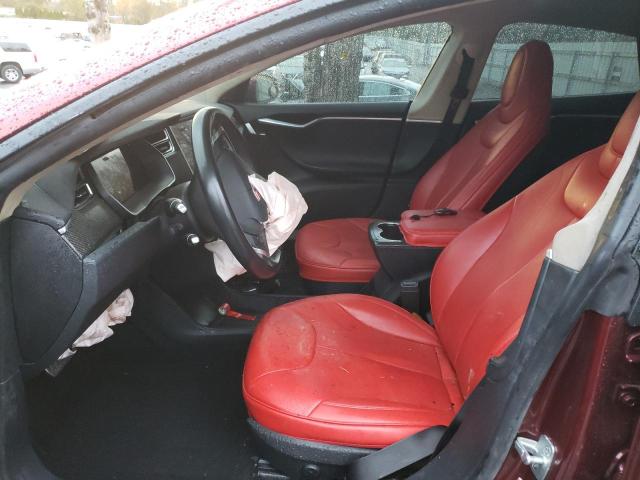 5YJSA1H16EFP52772 - 2014 TESLA MODEL S Բորդո լուսանկար 7