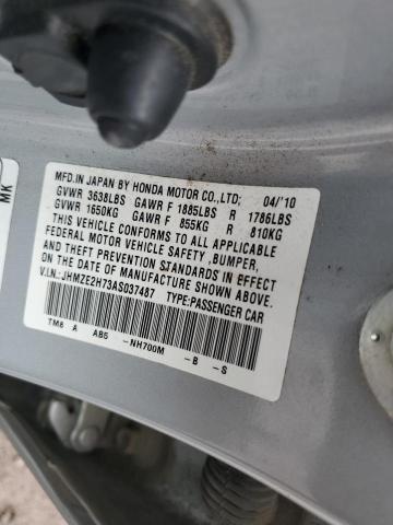 JHMZE2H73AS037487 - 2010 HONDA INSIGHT EX Күміс фото 13