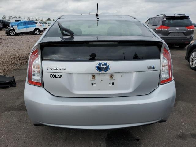 JTDKN3DU2C5517140 - 2012 TOYOTA PRIUS SILVER photo 6