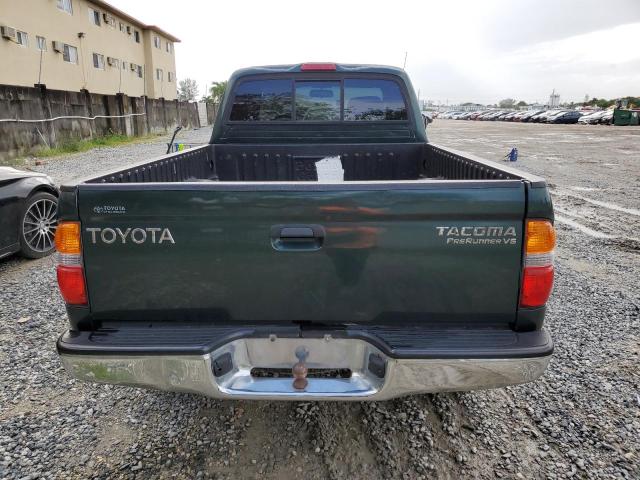 5TESN92N31Z736035 - 2001 TOYOTA TACOMA XTRACAB PRERUNNER მწვანე ფოტო 6