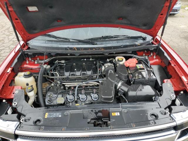 2FMGK5C86FBA20831 - 2015 FORD FLEX SEL RED photo 12