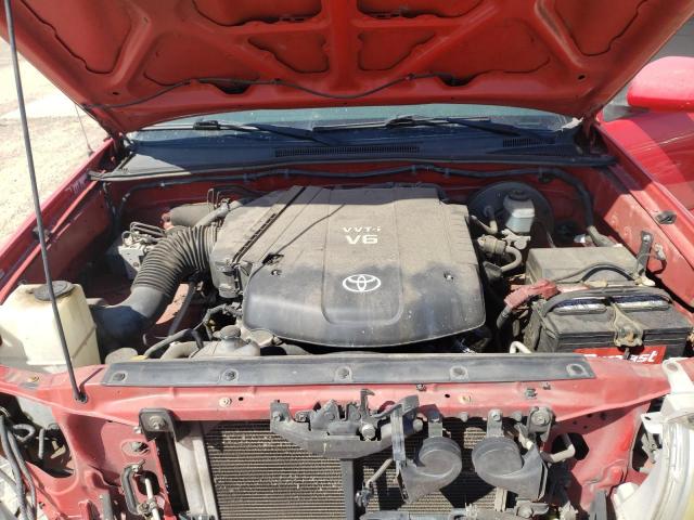 5TEJU62N77Z359361 - 2007 TOYOTA TACOMA DOUBLE CAB PRERUNNER RED photo 11
