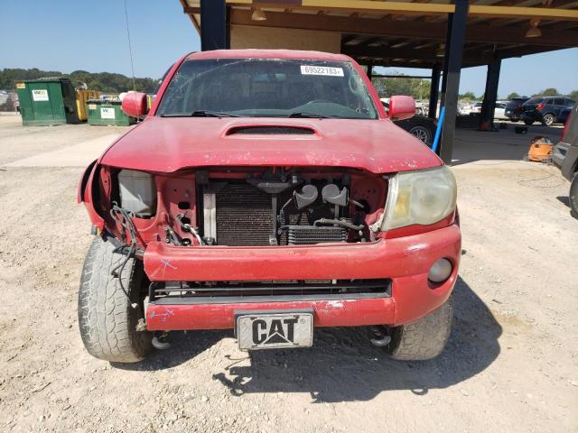 5TEJU62N77Z359361 - 2007 TOYOTA TACOMA DOUBLE CAB PRERUNNER RED photo 5