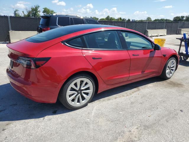 5YJ3E1EAXNF369821 - 2022 TESLA MODEL 3 红色 照片 3