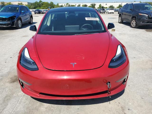5YJ3E1EAXNF369821 - 2022 TESLA MODEL 3 红色 照片 5