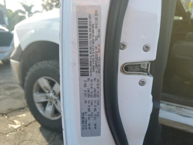 1C6RR7KM3JS228139 - 2018 RAM 1500 ST WHITE photo 12