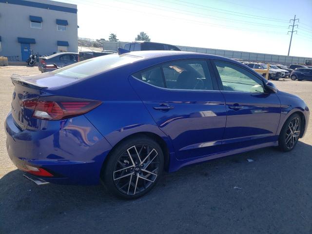 KMHD04LB2LU100616 - 2020 HYUNDAI ELANTRA SPORT BLUE photo 3