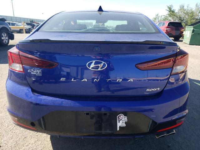 KMHD04LB2LU100616 - 2020 HYUNDAI ELANTRA SPORT BLUE photo 6