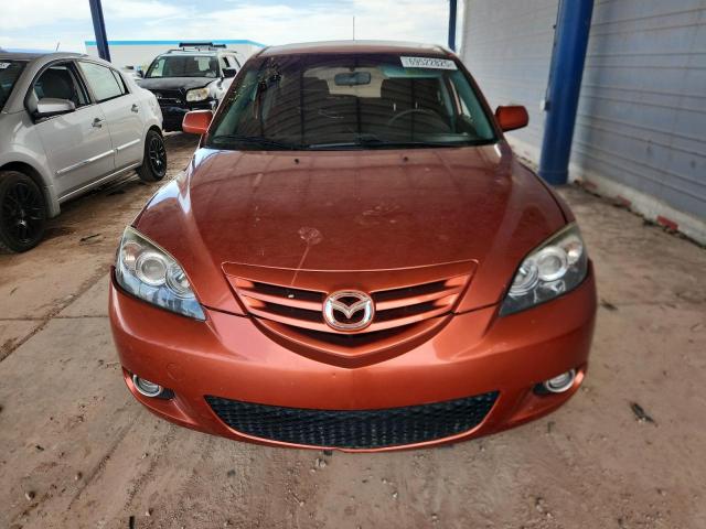 JM1BK343351238113 - 2005 MAZDA 3 HATCHBACK ORANGE photo 5