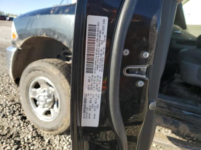 3D7UT2CL6AG111505 - 2010 DODGE RAM 2500 BLACK photo 12