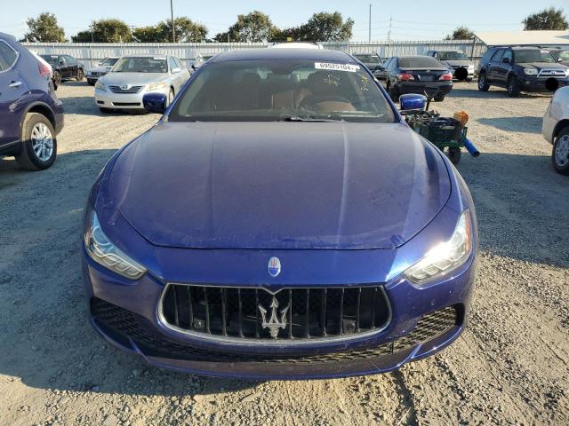 ZAM57RTA9E1087453 - 2014 MASERATI GHIBLI S BLUE photo 5