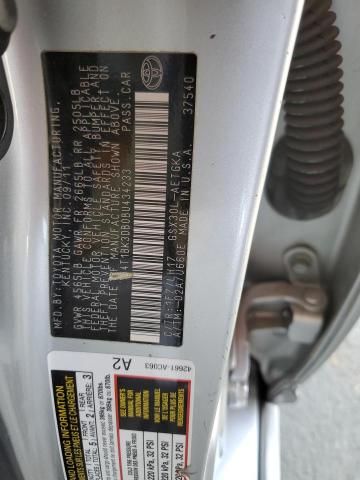 4T1BK3DB0BU434233 - 2011 TOYOTA AVALON BASE 银色 照片 12