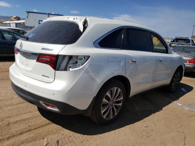 5FRYD4H45FB023644 - 2015 ACURA MDX TECHNOLOGY WHITE photo 3