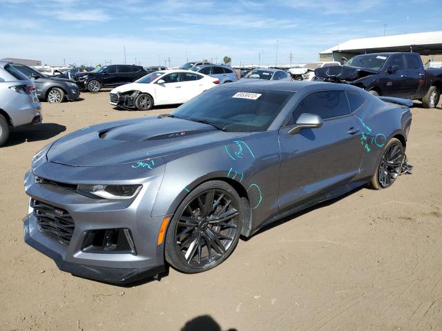 1G1FK1R64M0122330 - 2021 CHEVROLET CAMARO ZL1 GRAY photo 1