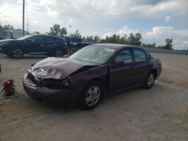 2G1WF52E149370442 - 2004 CHEVROLET IMPALA BURGUNDY photo 1