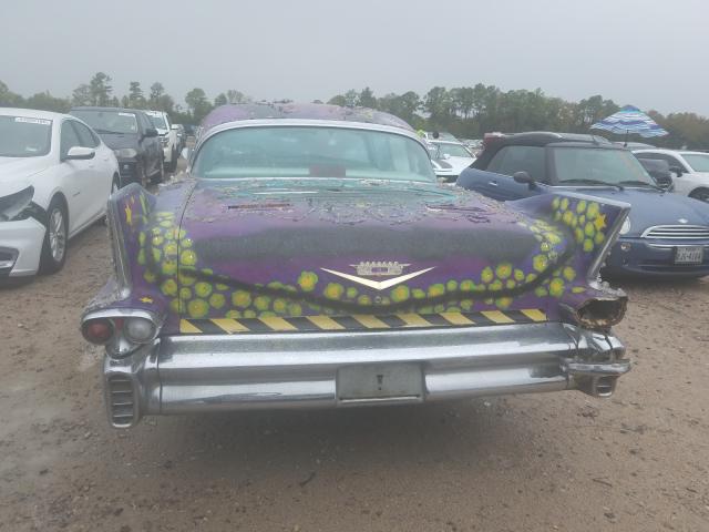 58N052469 - 1958 CADILLAC DEVILLE PURPLE photo 10