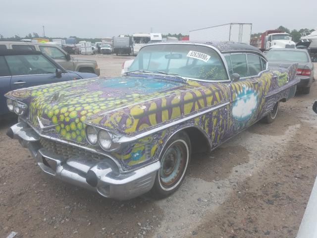 58N052469 - 1958 CADILLAC DEVILLE PURPLE photo 2