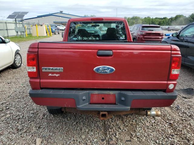 1FTZR45E26PA14524 - 2006 FORD RANGER SUPER CAB RED photo 6