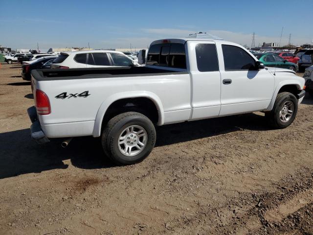 1D7HG32N24S623404 - 2004 DODGE DAKOTA SPORT WHITE photo 3