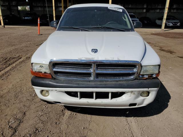 1D7HG32N24S623404 - 2004 DODGE DAKOTA SPORT WHITE photo 5