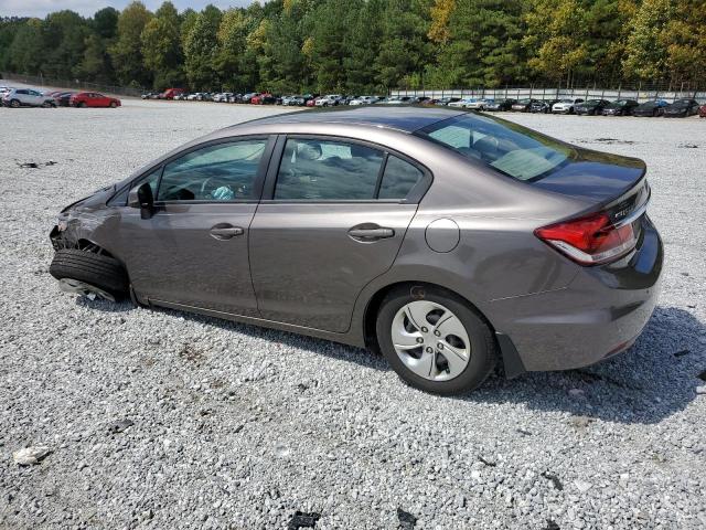 19XFB2F53DE043702 - 2013 HONDA CIVIC LX GRAY photo 2