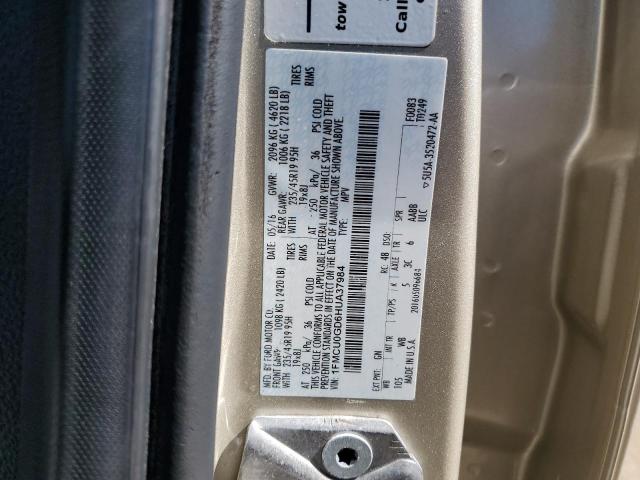 1FMCU0GD6HUA37984 - 2017 FORD ESCAPE SE 棕色 照片 13