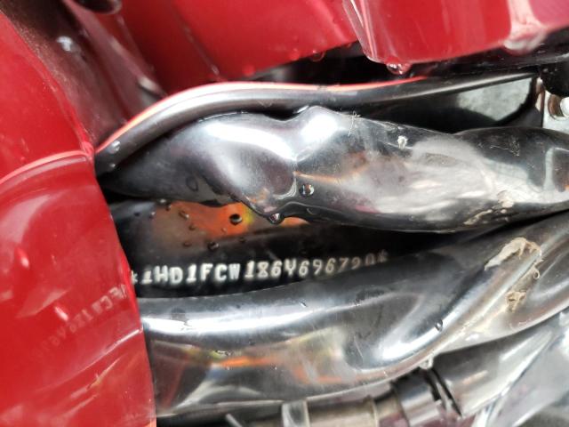 1HD1FCW186Y696720 - 2006 HARLEY-DAVIDSON FLHTCI RED photo 10