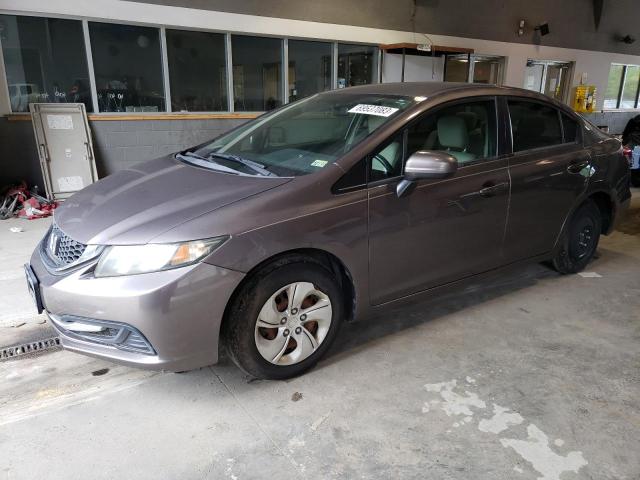 19XFB2F55EE068831 - 2014 HONDA CIVIC LX GRAY photo 1