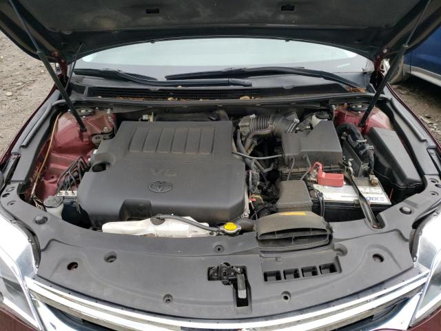 4T1BK1EB2DU014866 - 2013 TOYOTA AVALON BASE 勃艮第红 照片 11