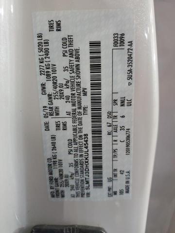 5LMTJ3DHXKUL45438 - 2019 LINCOLN MKC RESERVE WHITE photo 13