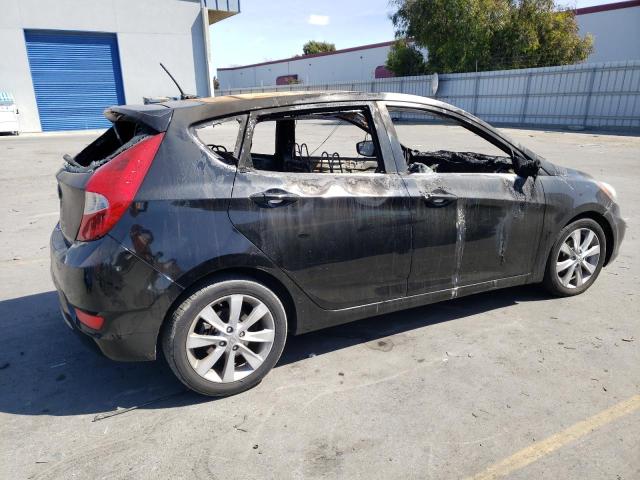 KMHCU5AE1CU043182 - 2012 HYUNDAI ACCENT GLS BLACK photo 3