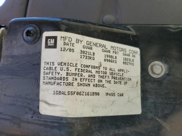 1G8AL55F06Z161890 - 2006 SATURN ION LEVEL 3 BLUE photo 12