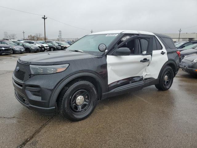 1FM5K8AC2MNA14316 - 2021 FORD EXPLORER POLICE INTERCEPTOR TWO TONE photo 1