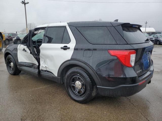 1FM5K8AC2MNA14316 - 2021 FORD EXPLORER POLICE INTERCEPTOR TWO TONE photo 2