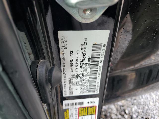 3TYAX5GN7NT045301 - 2022 TOYOTA TACOMA DOUBLE CAB أسود صورة 12