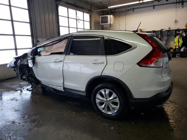 5J6RM3H70DL042536 - 2013 HONDA CR-V EXL WHITE photo 2