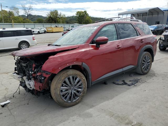 5N1DR3CB8NC201166 - 2022 NISSAN PATHFINDER SL RED photo 1