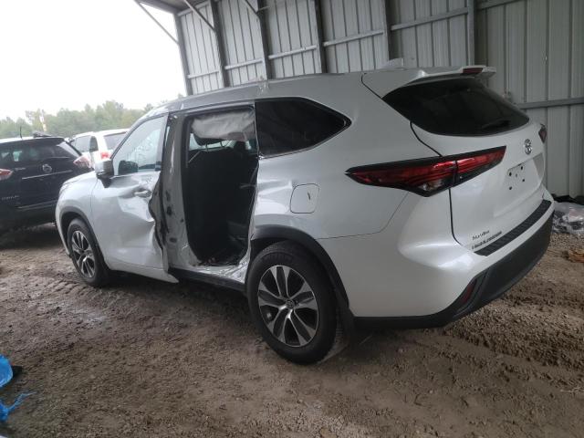 5TDGZRAH3NS115855 - 2022 TOYOTA HIGHLANDER XLE WHITE photo 2