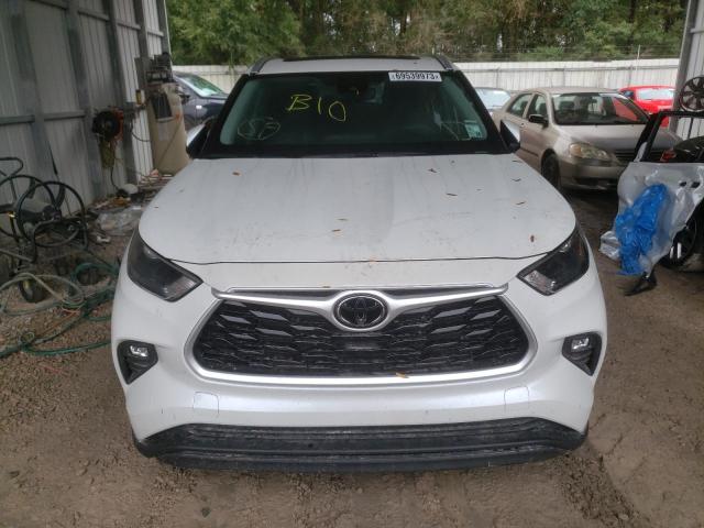 5TDGZRAH3NS115855 - 2022 TOYOTA HIGHLANDER XLE WHITE photo 5