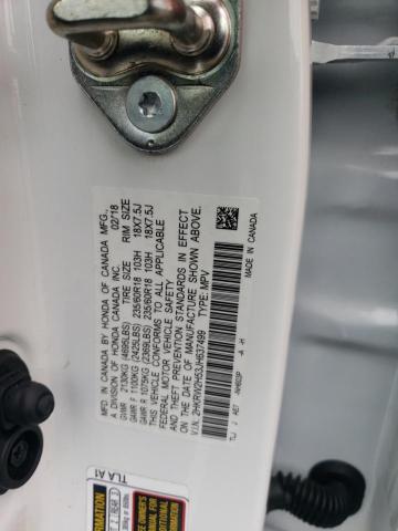 2HKRW2H53JH637499 - 2018 HONDA CR-V EX WHITE photo 13