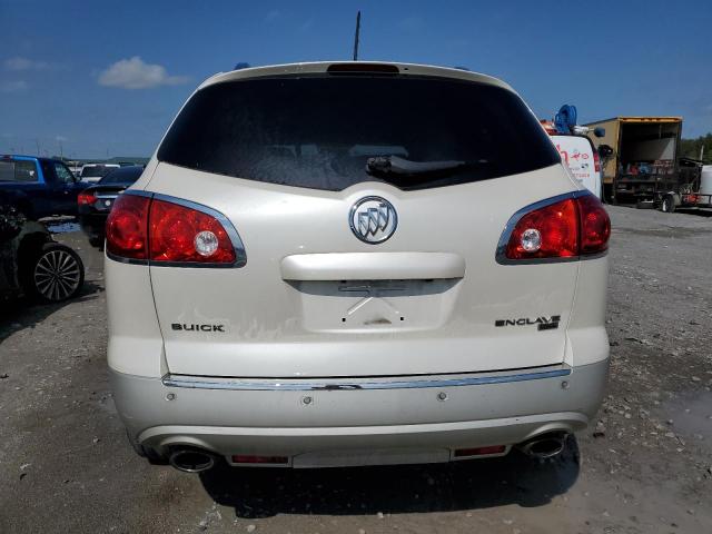 5GAKRBED1BJ347034 - 2011 BUICK ENCLAVE CXL WHITE photo 6