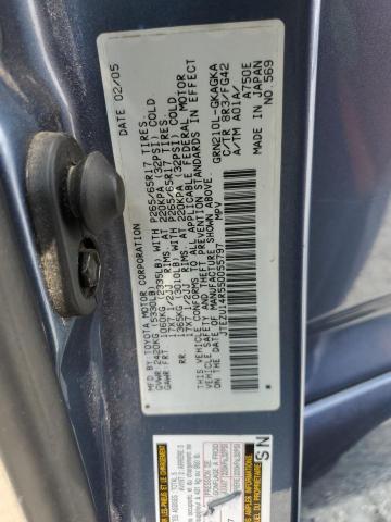 JTEZU14R550055797 - 2005 TOYOTA 4RUNNER SR5 Көк фото 14