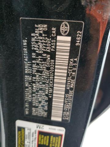 4T1BF3EK3BU709208 - 2011 TOYOTA CAMRY BASE BLACK photo 12