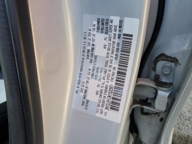 3MYDLBYV3KY520661 - 2019 TOYOTA YARIS L SILVER photo 12