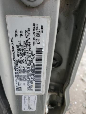 5TEHN72N52Z889600 - 2002 TOYOTA TACOMA DOUBLE CAB 银色 照片 12