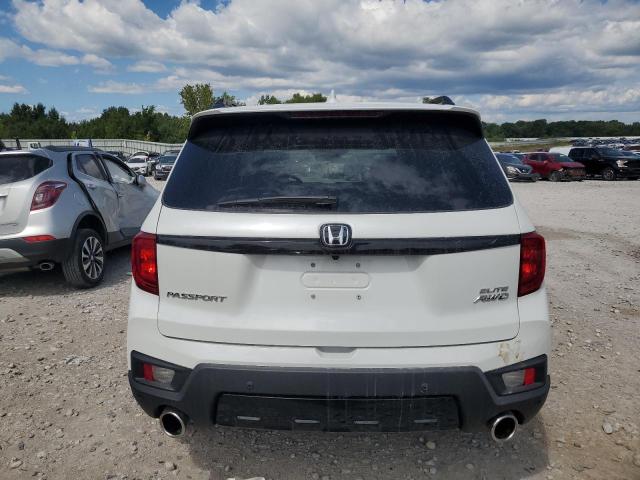 5FNYF8H06NB013722 - 2022 HONDA PASSPORT ELITE WHITE photo 6