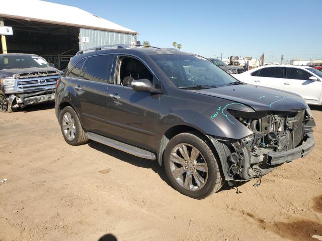 2HNYD2H55BH520450 - 2011 ACURA MDX ADVANCE GRAY photo 4